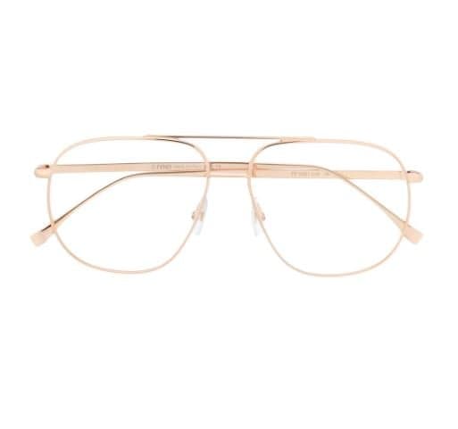 FENDI  Aviator Frame Glasses