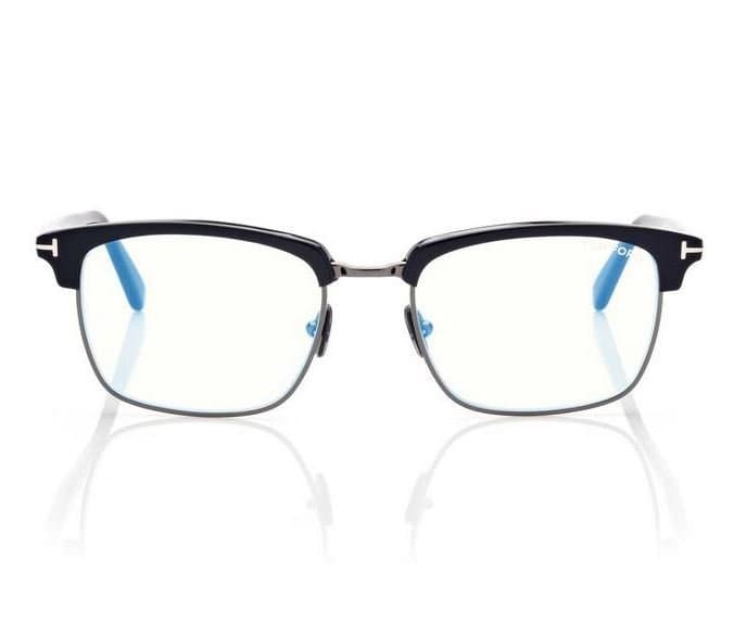 TOM FORD Blue Block Square Shape Opticals